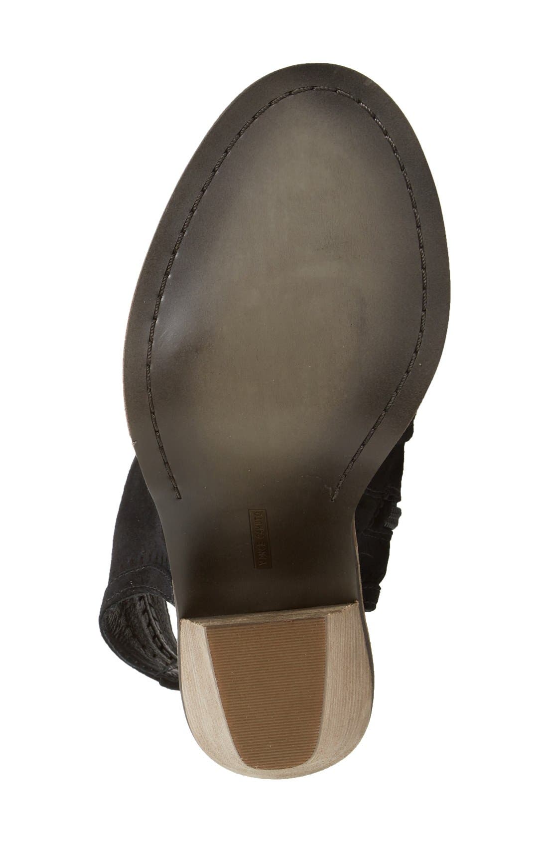 Vince Camuto 'Koral' Perforated Open Toe Bootie, Alternate, color, 