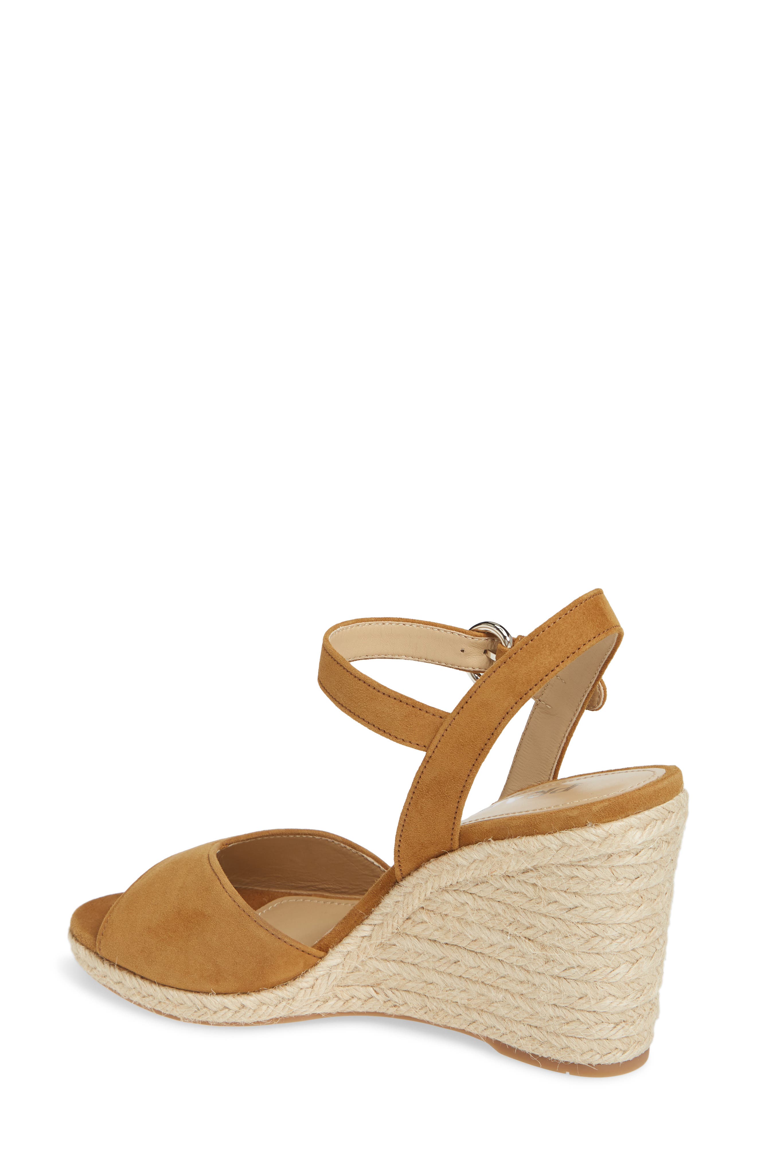 Prada Raffia Wedge Sandal, Alternate, color, 