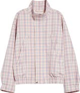 Sandy Liang Papas Plaid Windbreaker Jacket