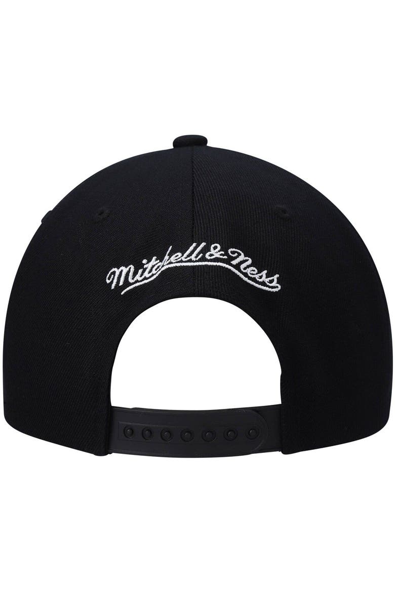 Men's Mitchell & Ness Black Houston Rockets Hardwood Classics Script 2.0 Snapback Hat, Alternate, color, Black