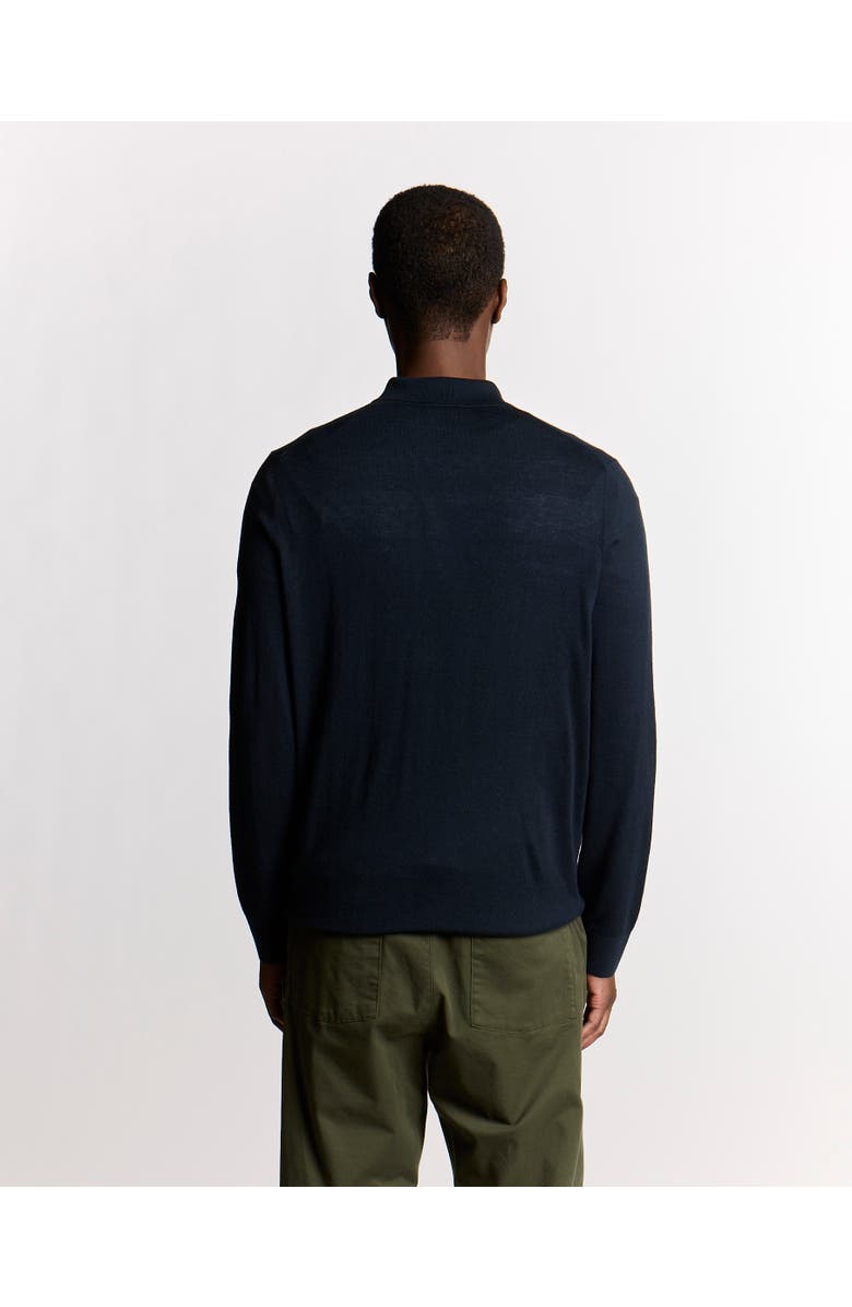 Lyle & Scott Long Sleeve Cable Knitted Shirt, Alternate, color, Carbon