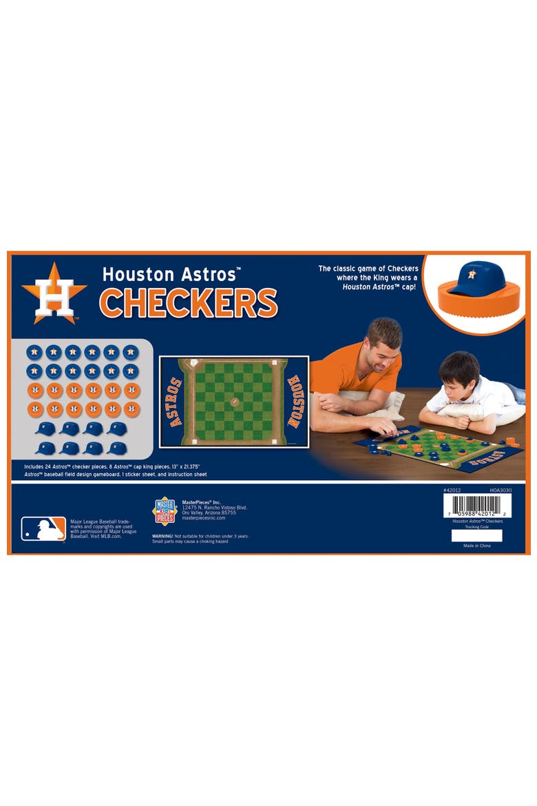 Houston Astros Checkers Board Game, Alternate, color, Multicolor