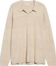 Marine Layer Rugby Cotton Blend Polo Sweater
