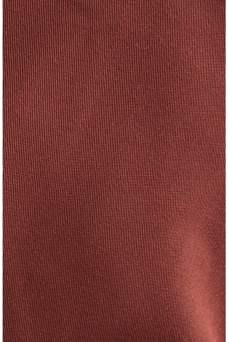 Leia Ruched One-Shoulder Wool Blend Top, Alternate, color, RUST