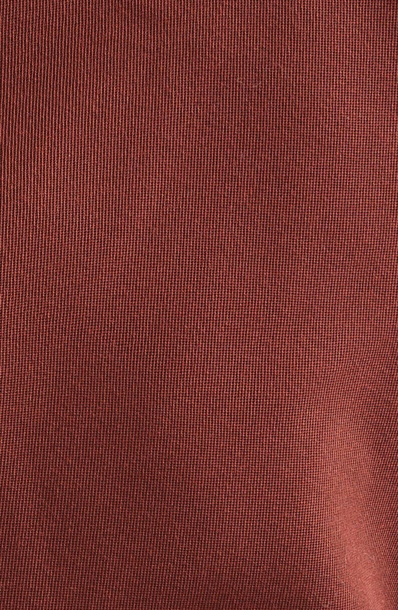 A.L.C. Leia Ruched One-Shoulder Wool Blend Top, Alternate, color, Rust