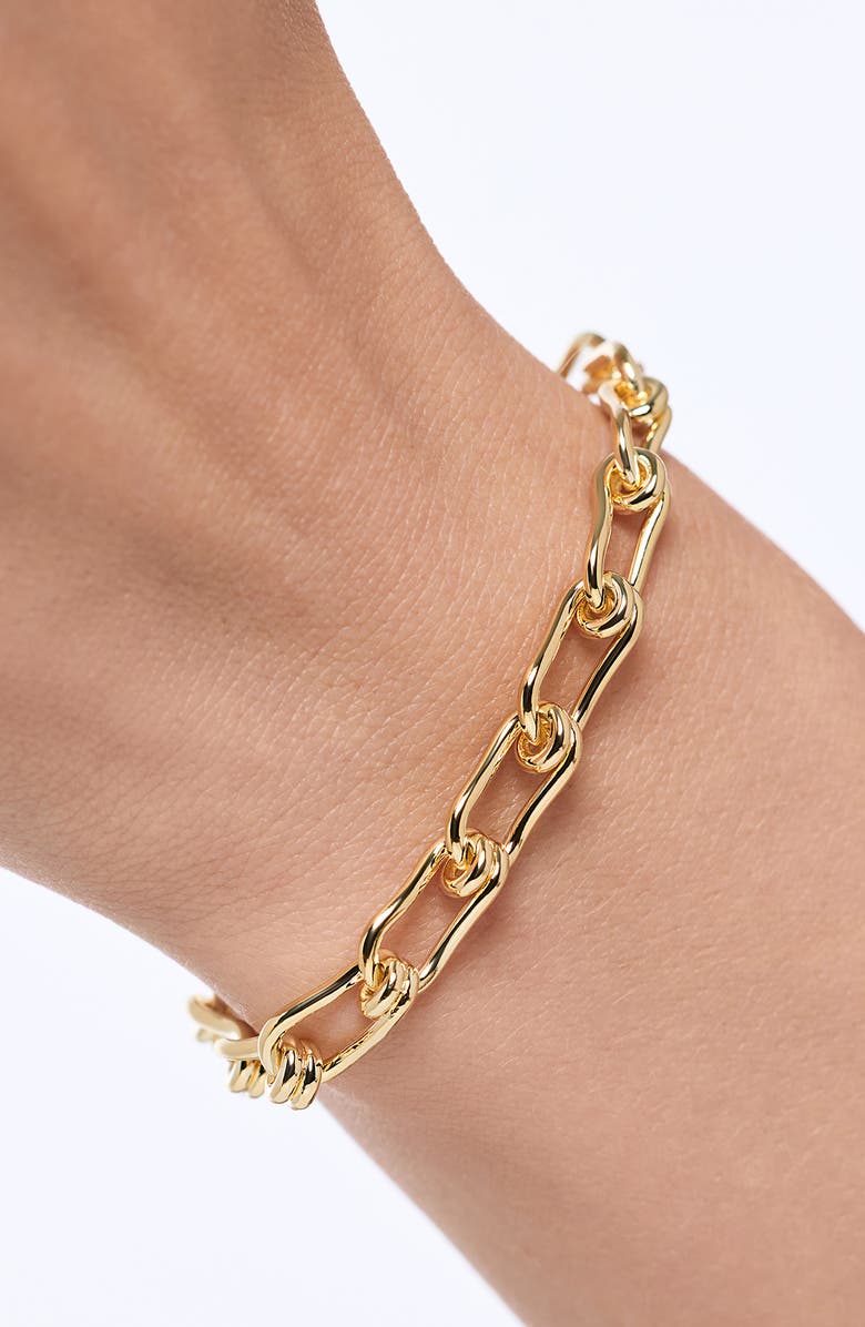 Ana Luisa Violet Chain Bracelet, Alternate, color, Gold