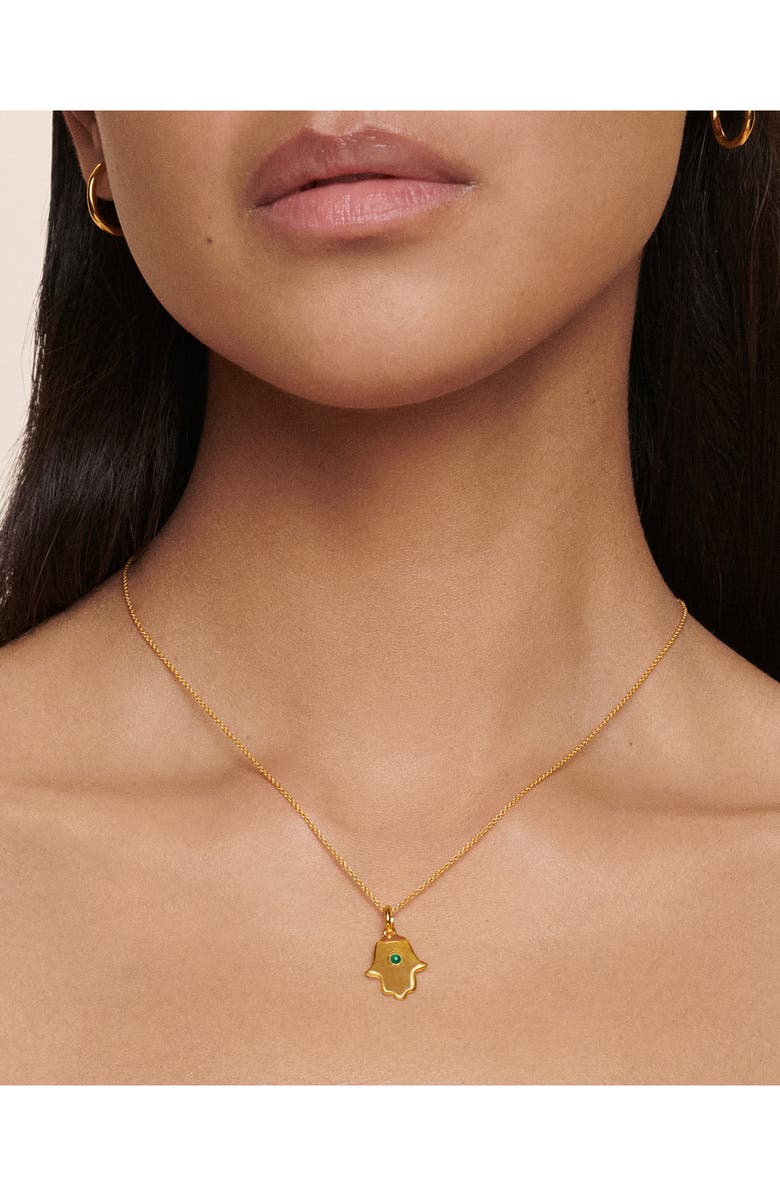Monica Vinader Hamsa Pendant, Alternate, color,