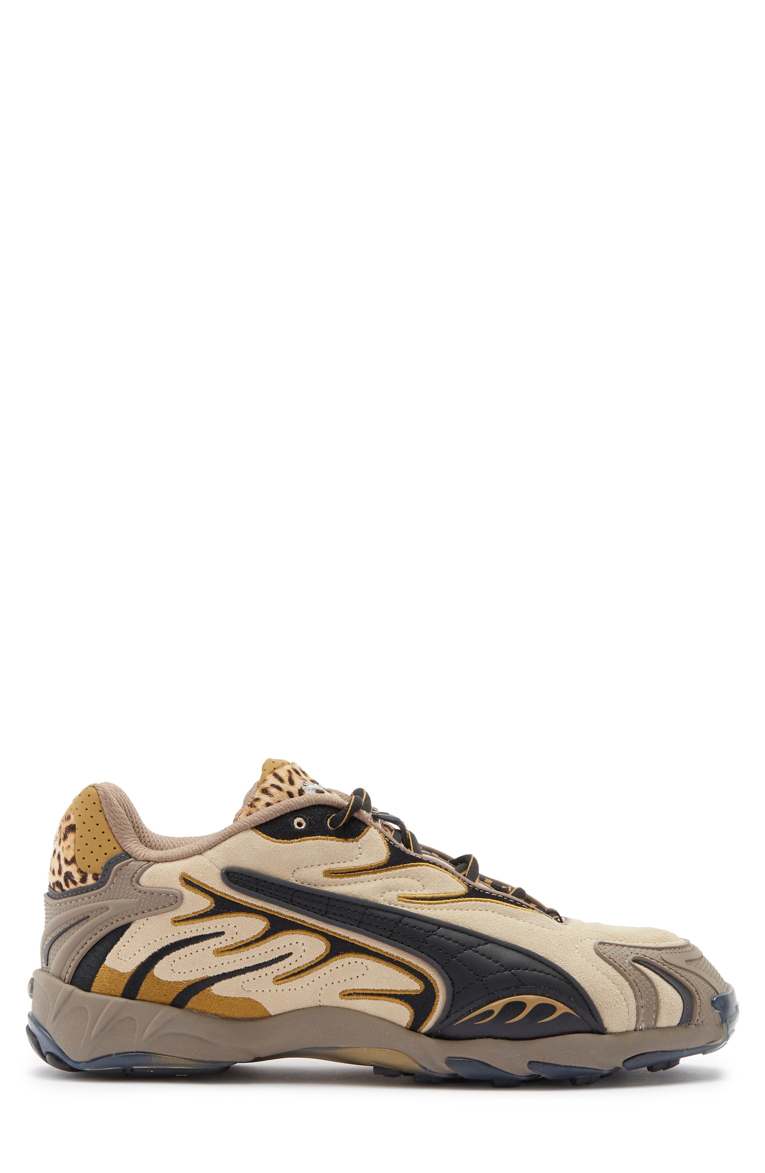 PUMA x A$AP Rocky Inhale Sneaker, Alternate, color, Almond Print Calf Hair/ Black