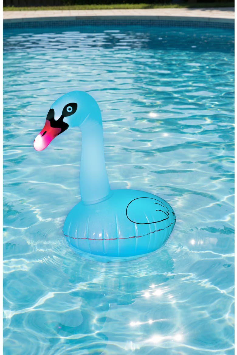 Solar Inflatable LED Swan, Alternate, color, MULTI