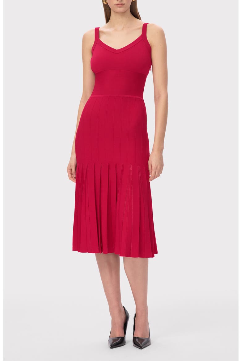 The Rosa Midi Dress, Main, color, HIBISCUS