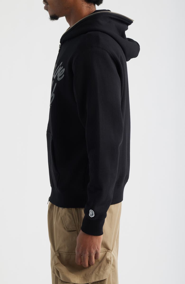 Billionaire Boys Club Script Logo Cotton Fleece Hoodie, Alternate, color, Black