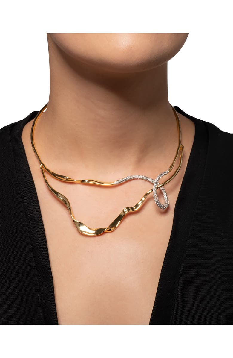 Alexis Bittar Solanales Crystal Collar Necklace, Alternate, color, 
