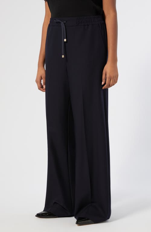 Marina Rinaldi Quota Stretch Twill Pull-on Pants In Blue