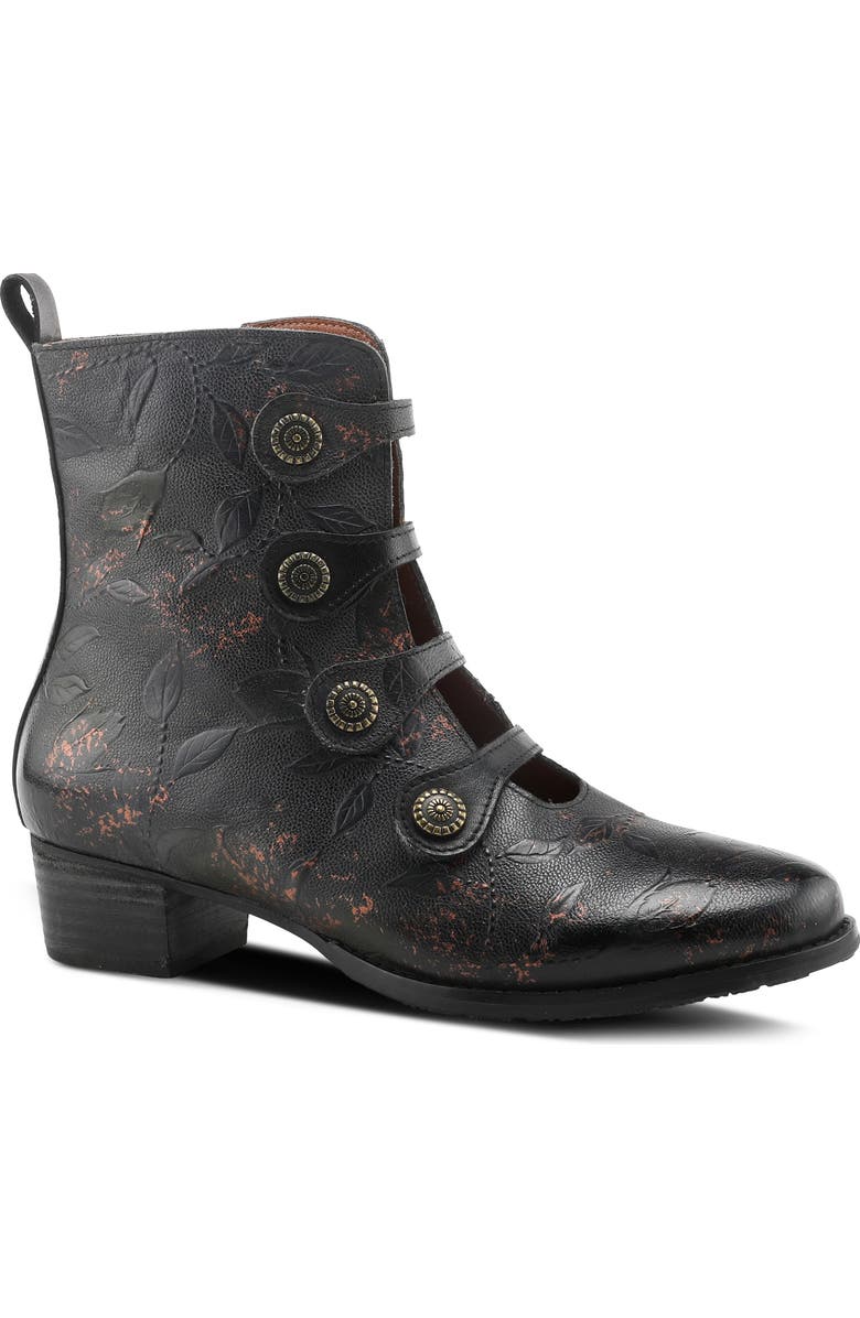 L'Artiste by Spring Step Imemine Floral Embossed Bootie, Main, color,