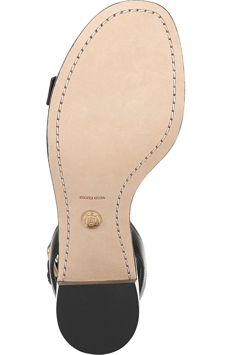 Veronica Beard Elia Ankle Strap Sandal, Alternate, color, Black