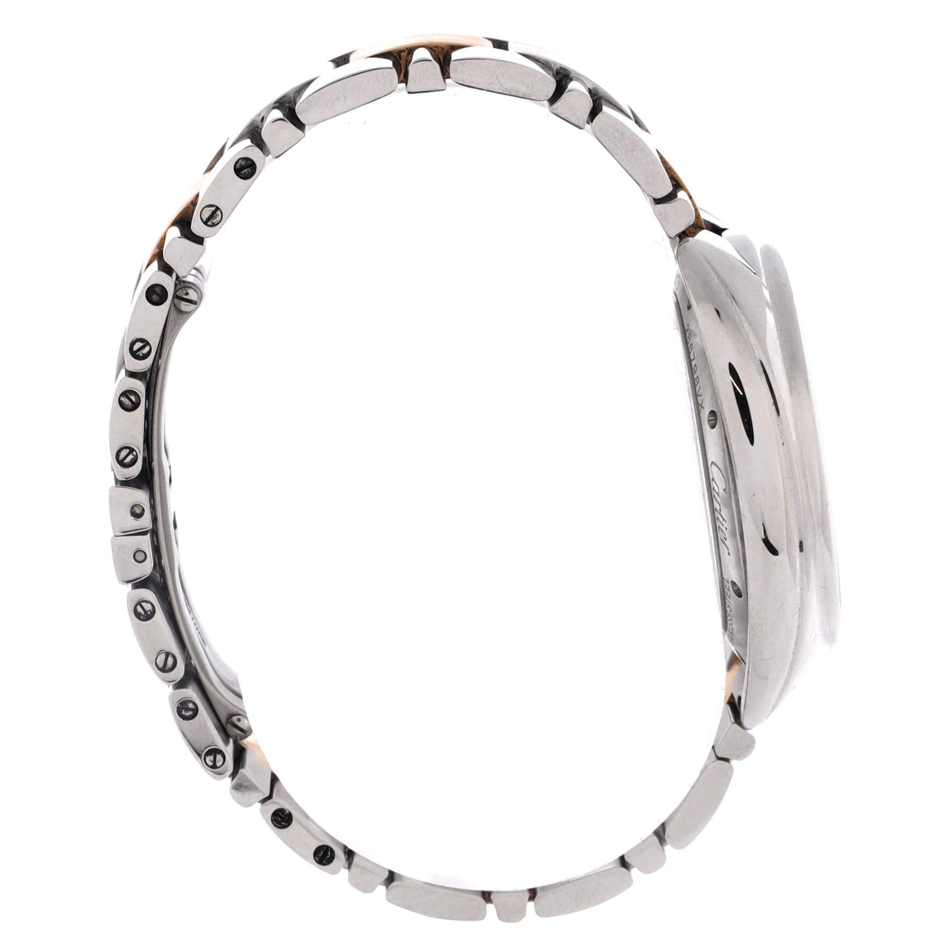Cle de Cartier Automatic Watch Stainless Steel and Rose Gold 35, Alternate, color, Metallic Gold