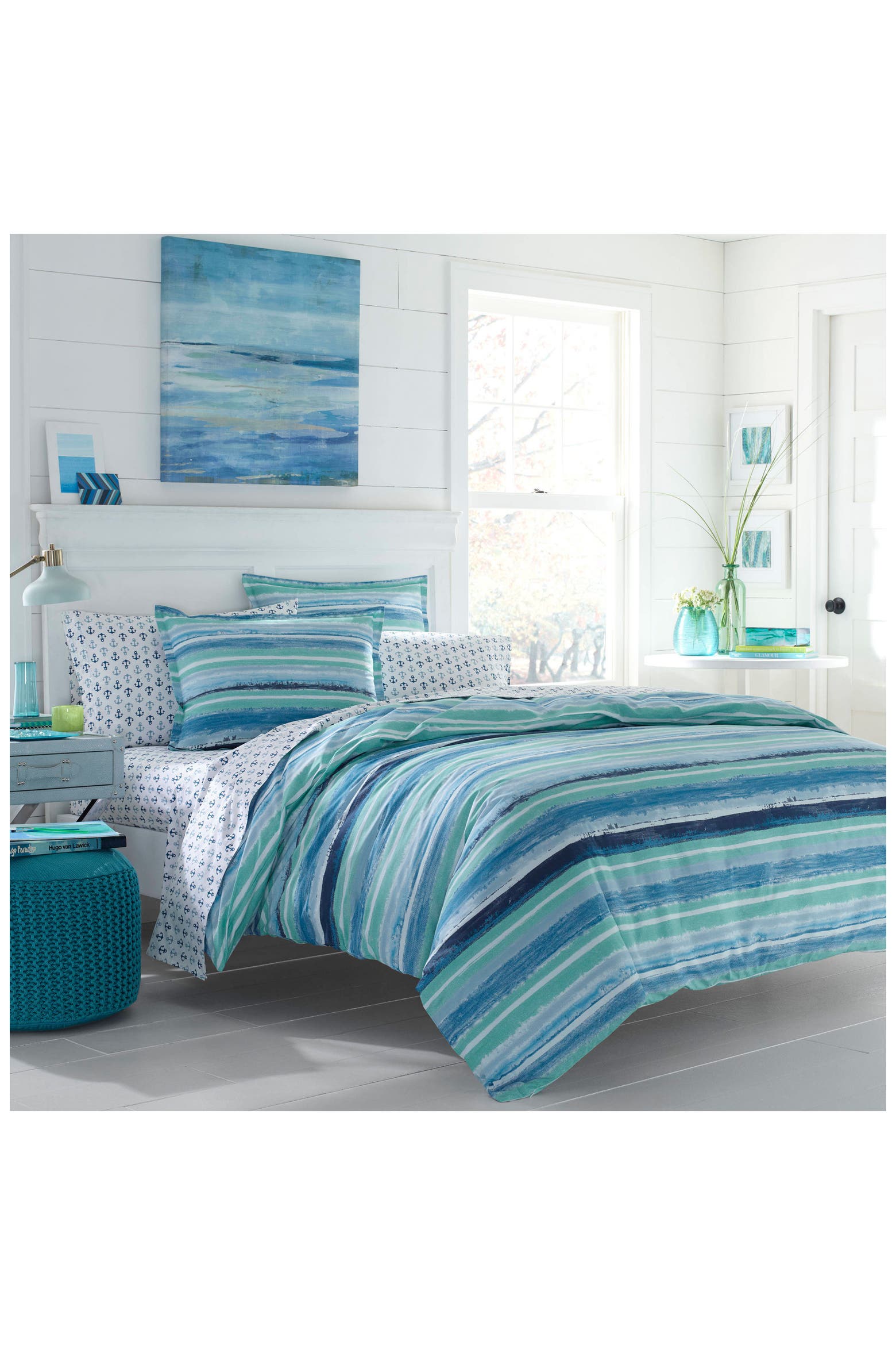 Small Method Cover POPPY AND FRITZ Alex Cotton Duvet Cover & Shams Set | Nordstromrack