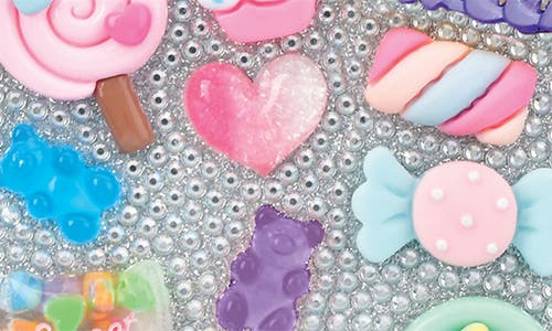 Iscream Kids' Charming Rhinestone Mirror In Silver