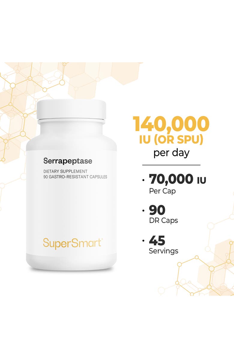 SuperSmart Serrapeptase 120000IU, Alternate, color, NO COLOR
