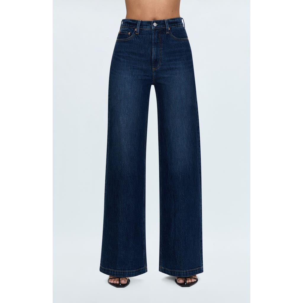 Pistola Lana High-rise Ultra Wide Leg Jean In Dark Denim