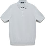 MANGO Solid Cotton Polo Sweater