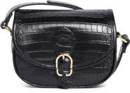 Longchamp 1980 Croc Embossed Small Crossbody Bag