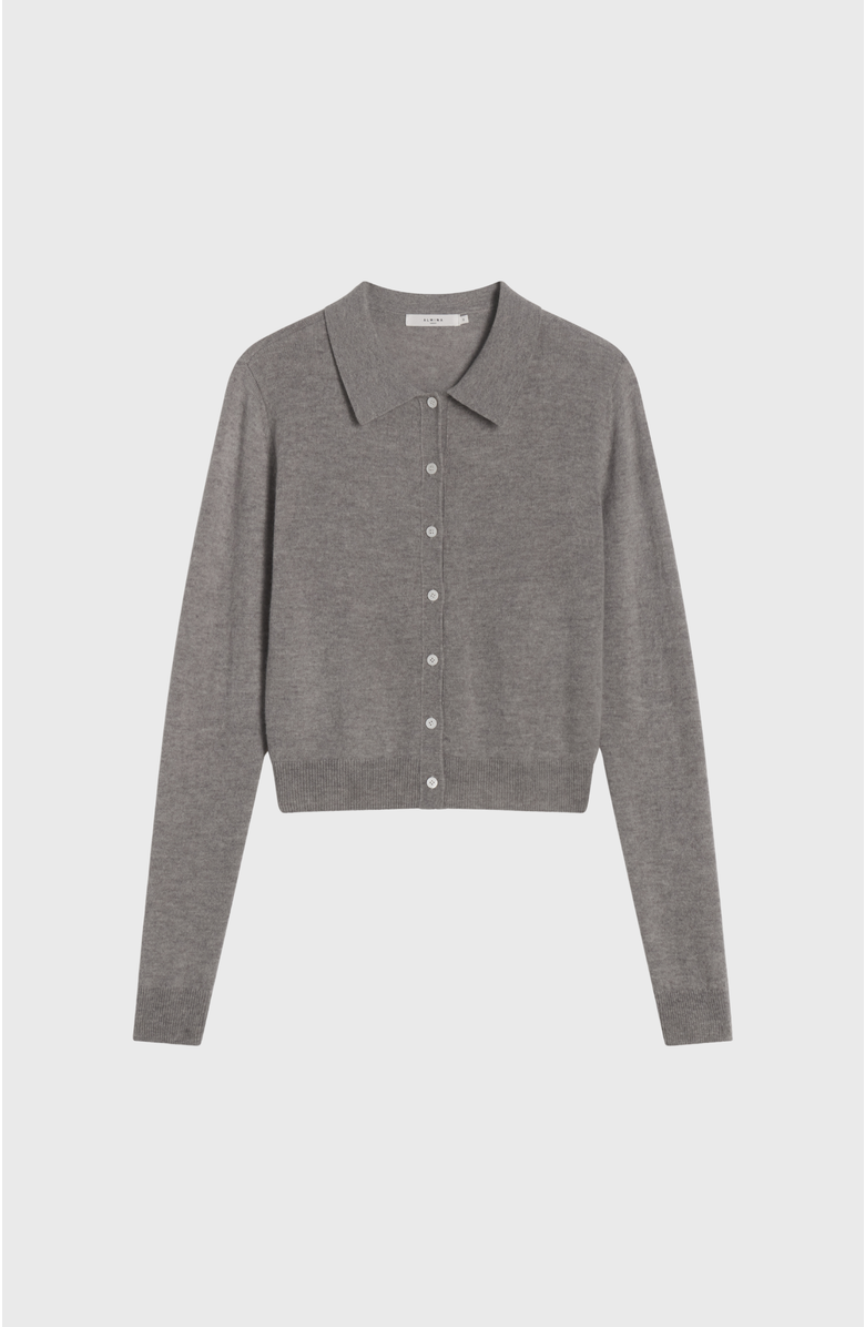 Almina Concept Wool Polo Knit Shirt, Alternate, color, 
