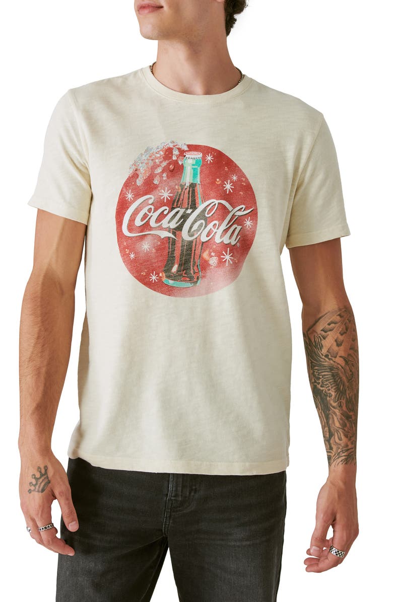 Lucky Brand Coca-Cola Bottle Cotton Graphic T-Shirt, Main, color,