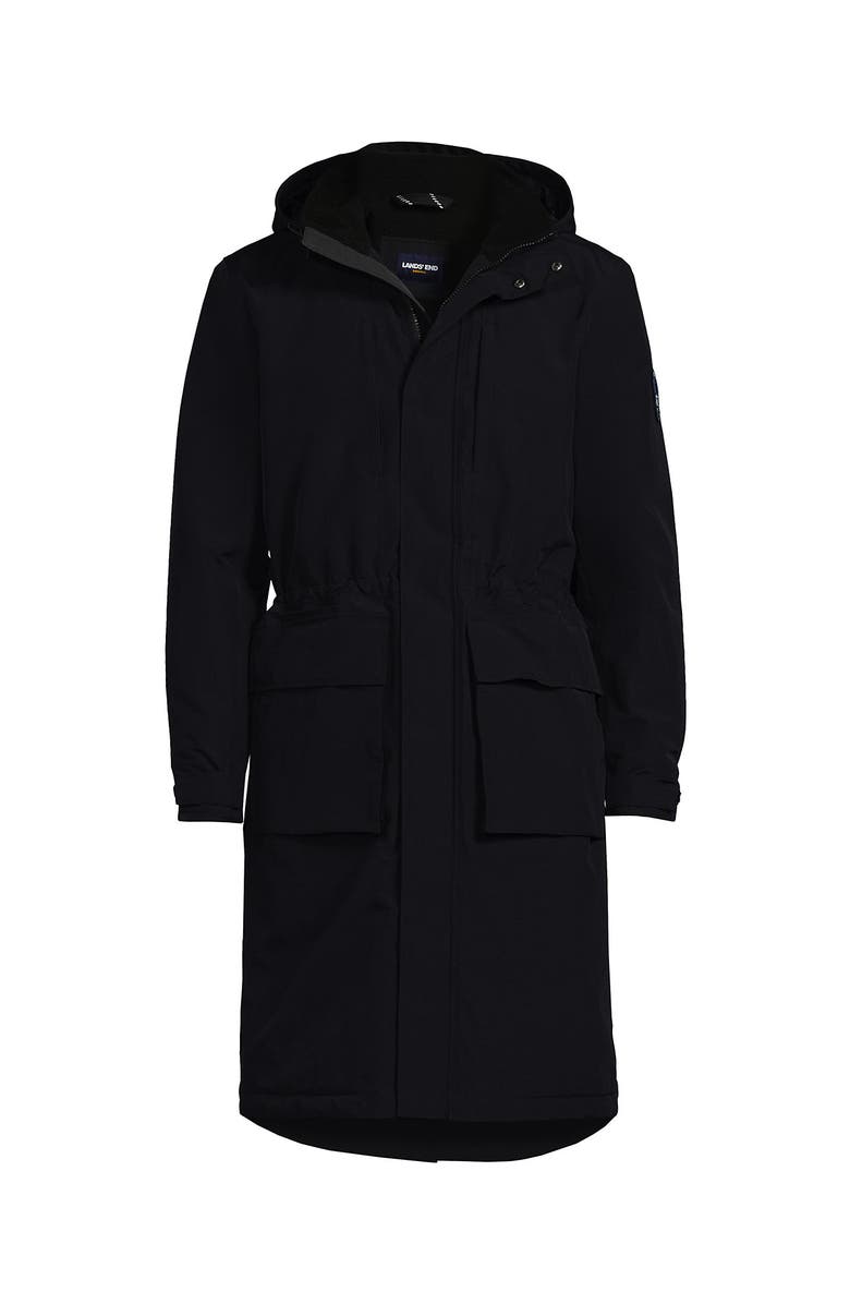 Lands' End Squall Waterproof Insulated Winter Stadium Coat, Alternate, color, Black