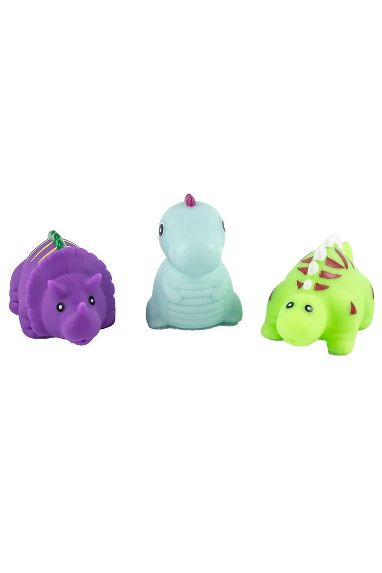 Bath Time Dinosaurs, 3 Piece Sensory Toy Set, Toddlers and Kid 9mo+, Alternate, color, Multicolored