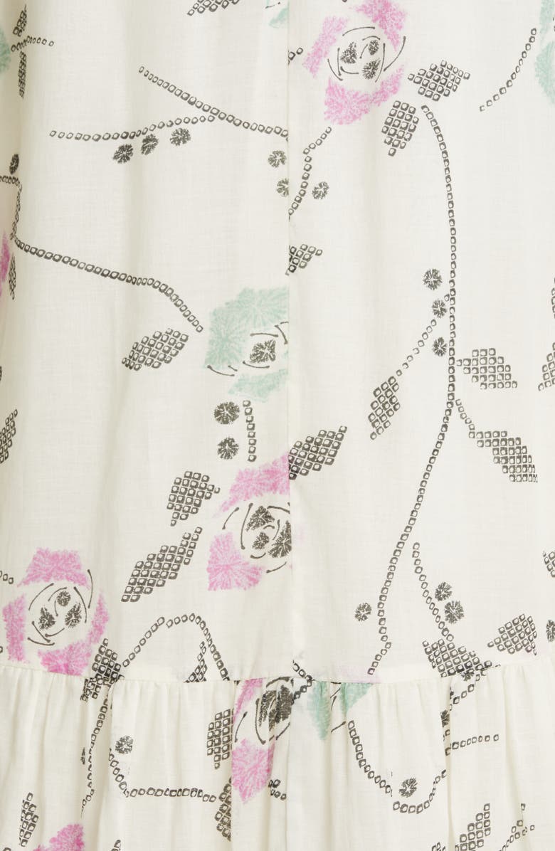 Isabel Marant Étoile Giana Floral Cotton Maxi Dress, Alternate, color, 
