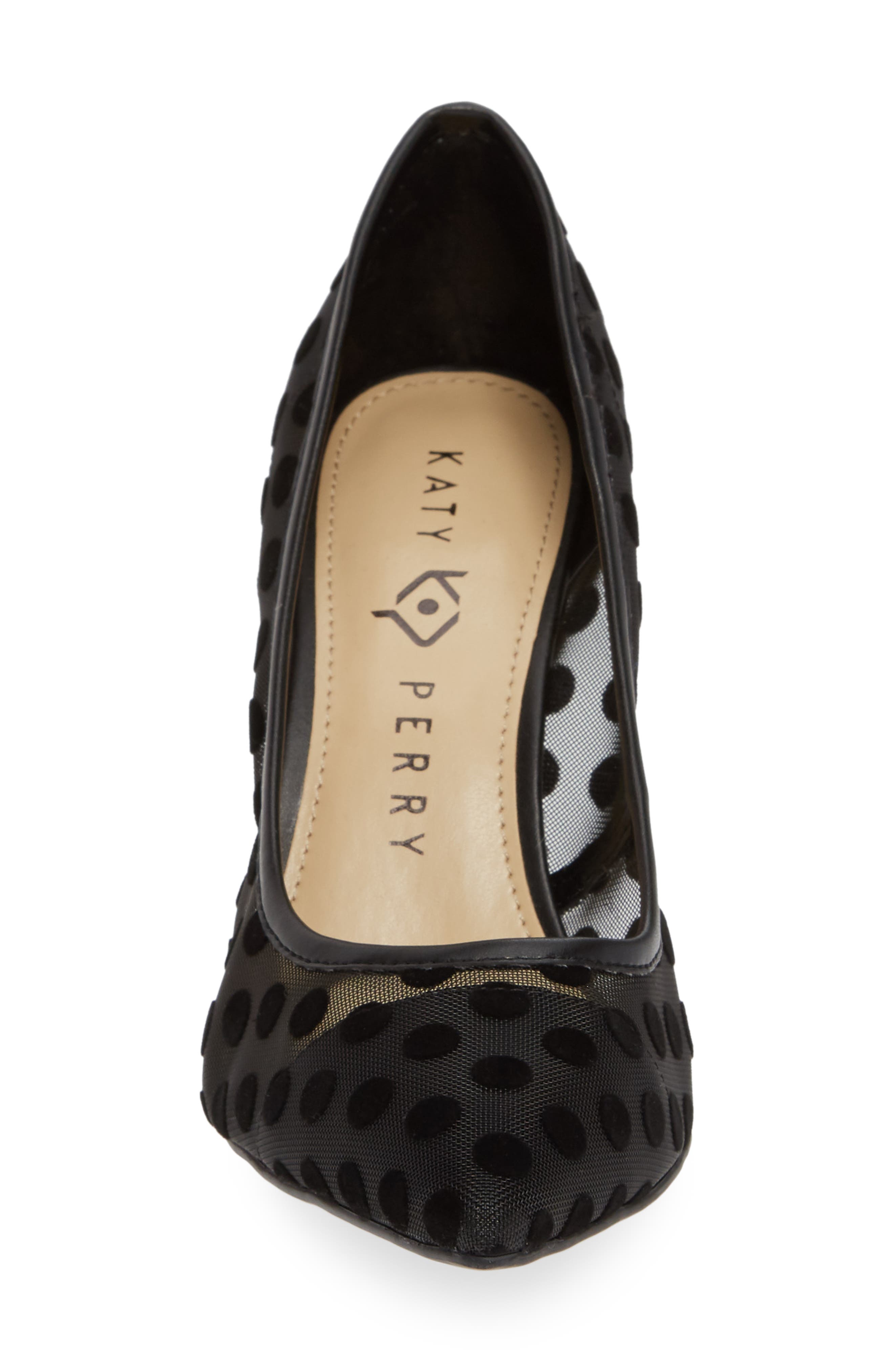 Pointy Toe Pump, Alternate, color, POLKA DOT BLACK