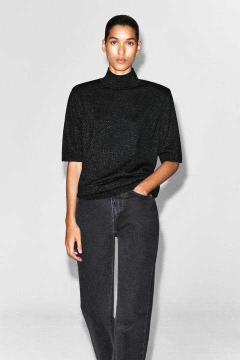 Sparkly Merino Wool T-shirt