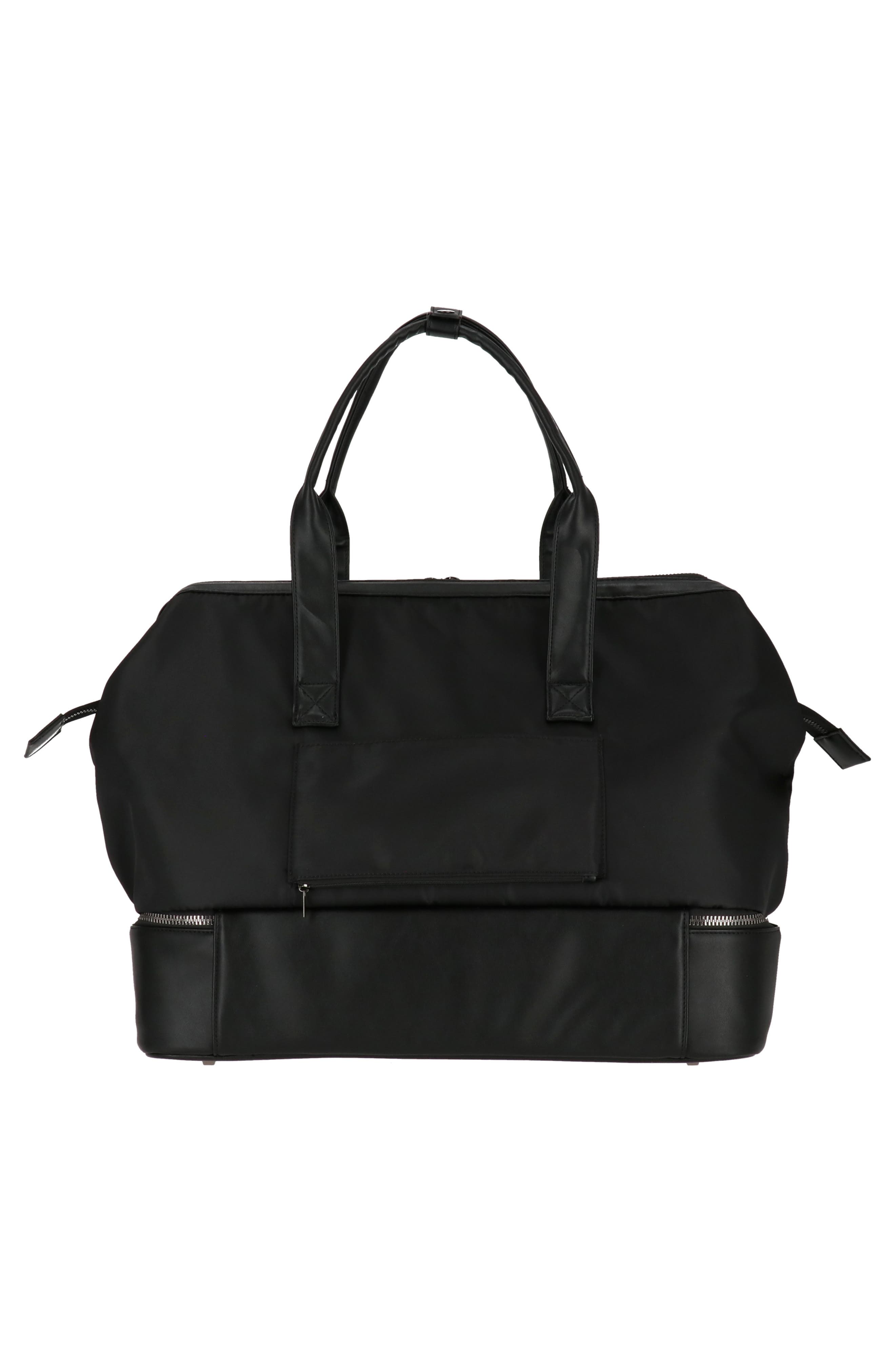 Roberto Cavalli Causal Drop Bottom Nylon Duffle Bag, Alternate, color, 