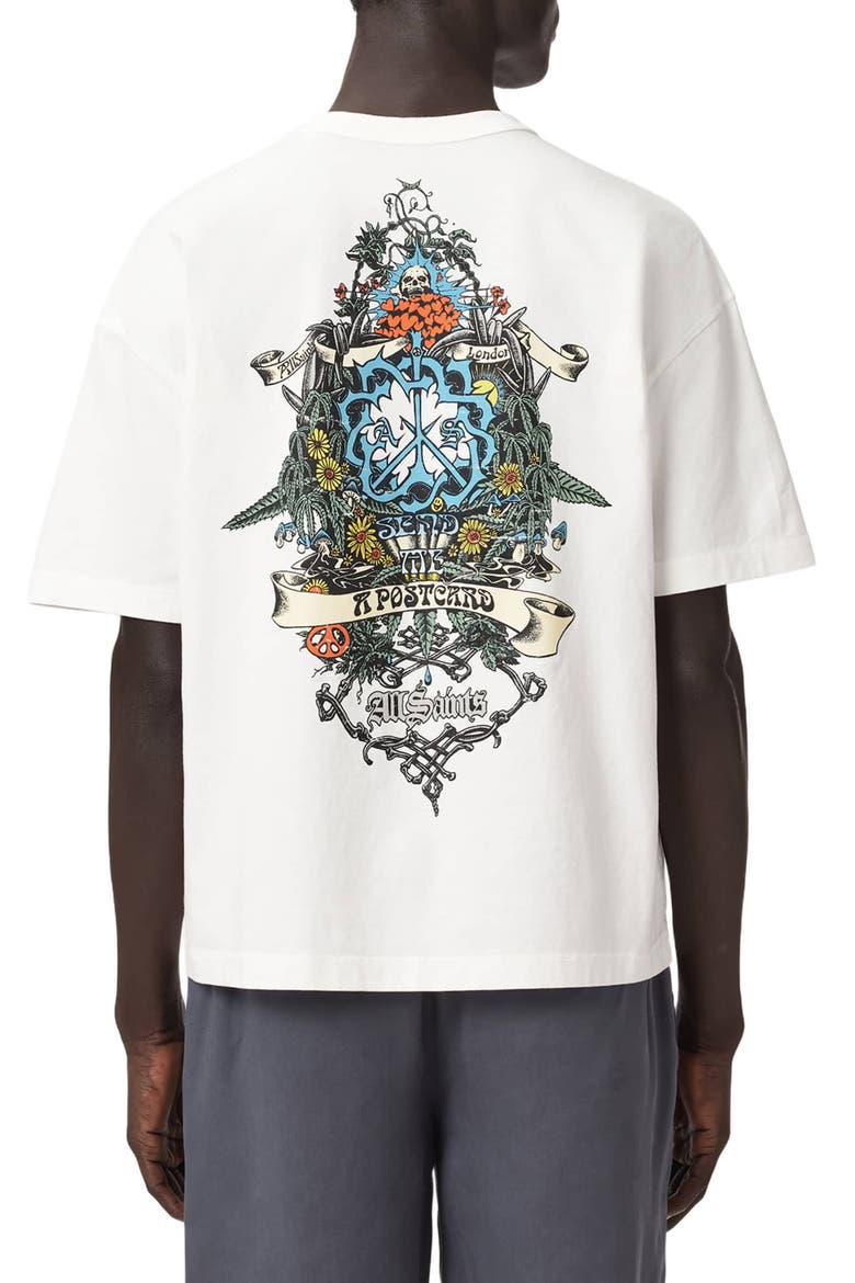 Saviour Crewneck Graphic T-Shirt, Alternate, color, CHALK WHITE