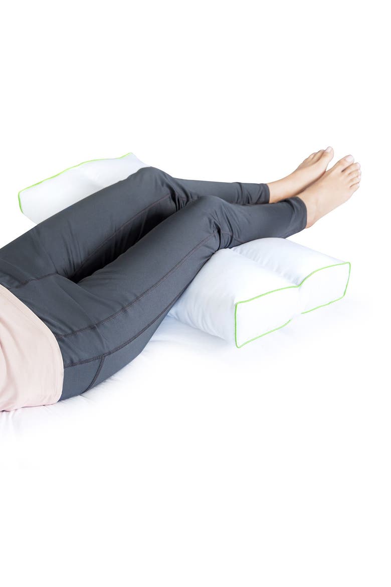 Sleep Yoga Knee Pillow, Alternate, color, WHITE