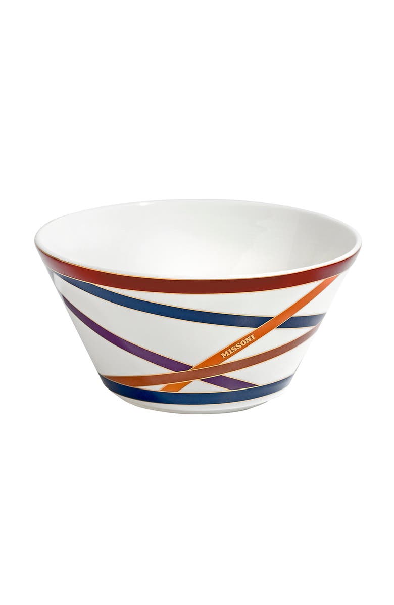 Missoni Home Tableware Fruit Bowls NASTRI Set of 2 Multicolor diam. 5", H 2.5", Main, color, Multicolor