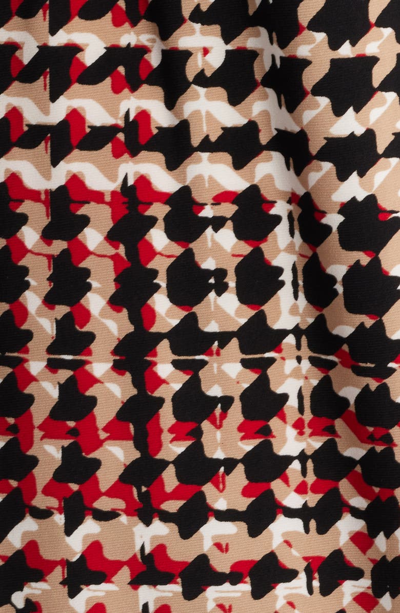 Anne Klein Print Pleat Neck Top, Alternate, color, 