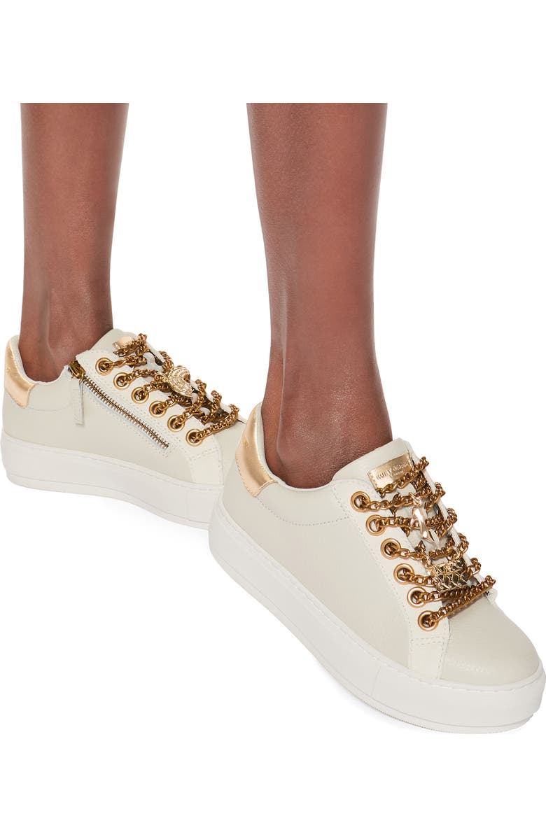 Kurt Geiger London Laney Chain & Charm Sneaker, Alternate, color, Open White