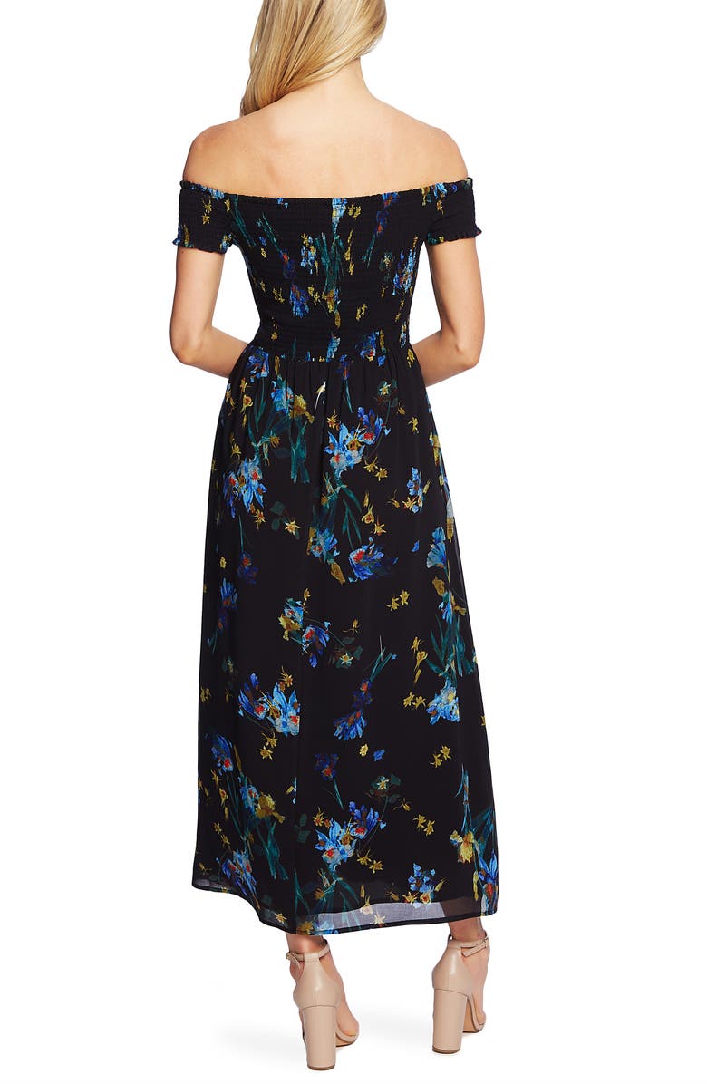 CeCe Off the Shoulder Floral Maxi Dress, Alternate, color,