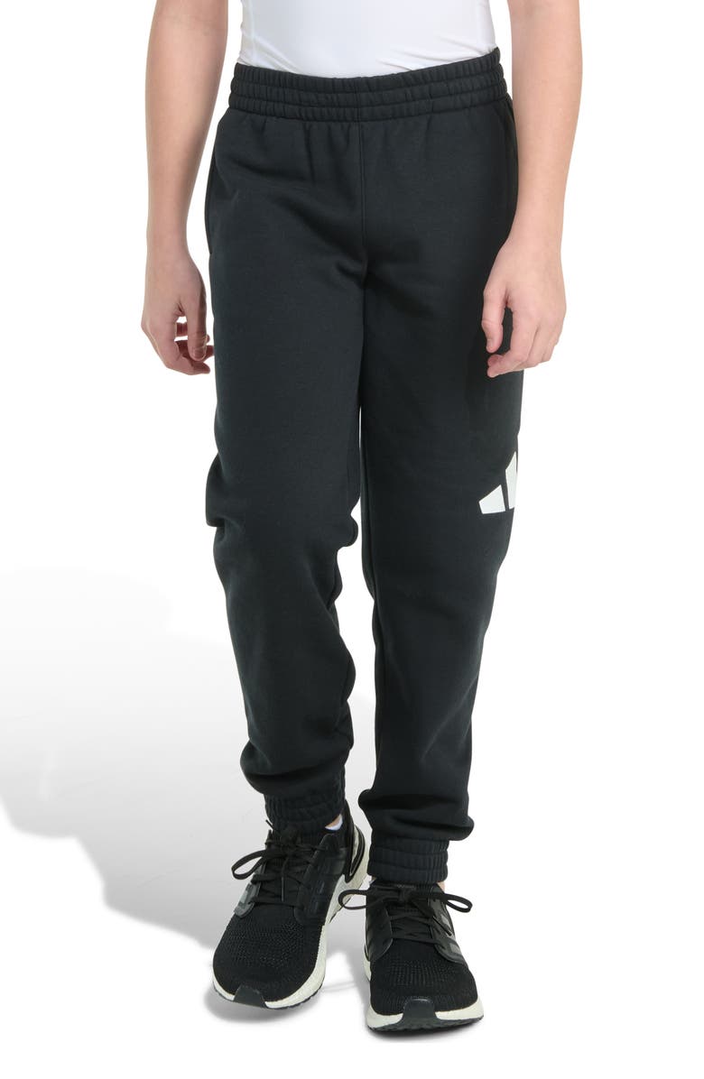 adidas Kids' Big Logo Fleece Joggers, Main, color, Black