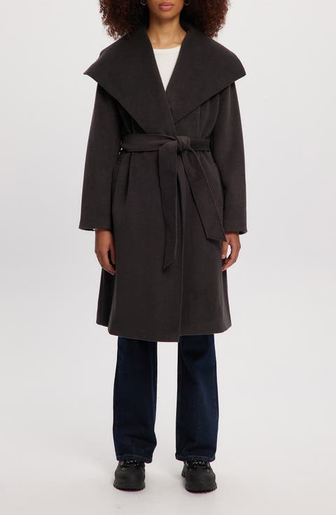 Lena Belted Wrap Coat