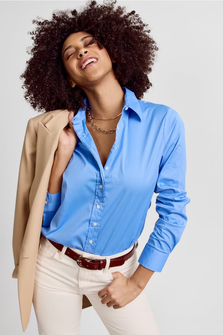 The Icon Shirt, Alternate, color, French Blue