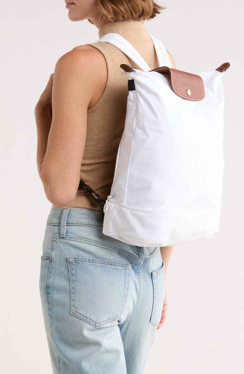 Longchamp x D'heygere Convertible Backpack, Alternate, color, White