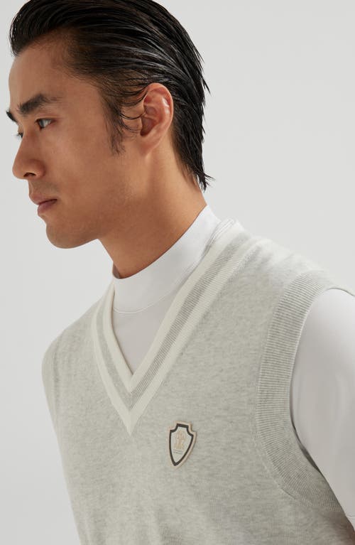 Brunello Cucinelli Cotton Vest In Gray