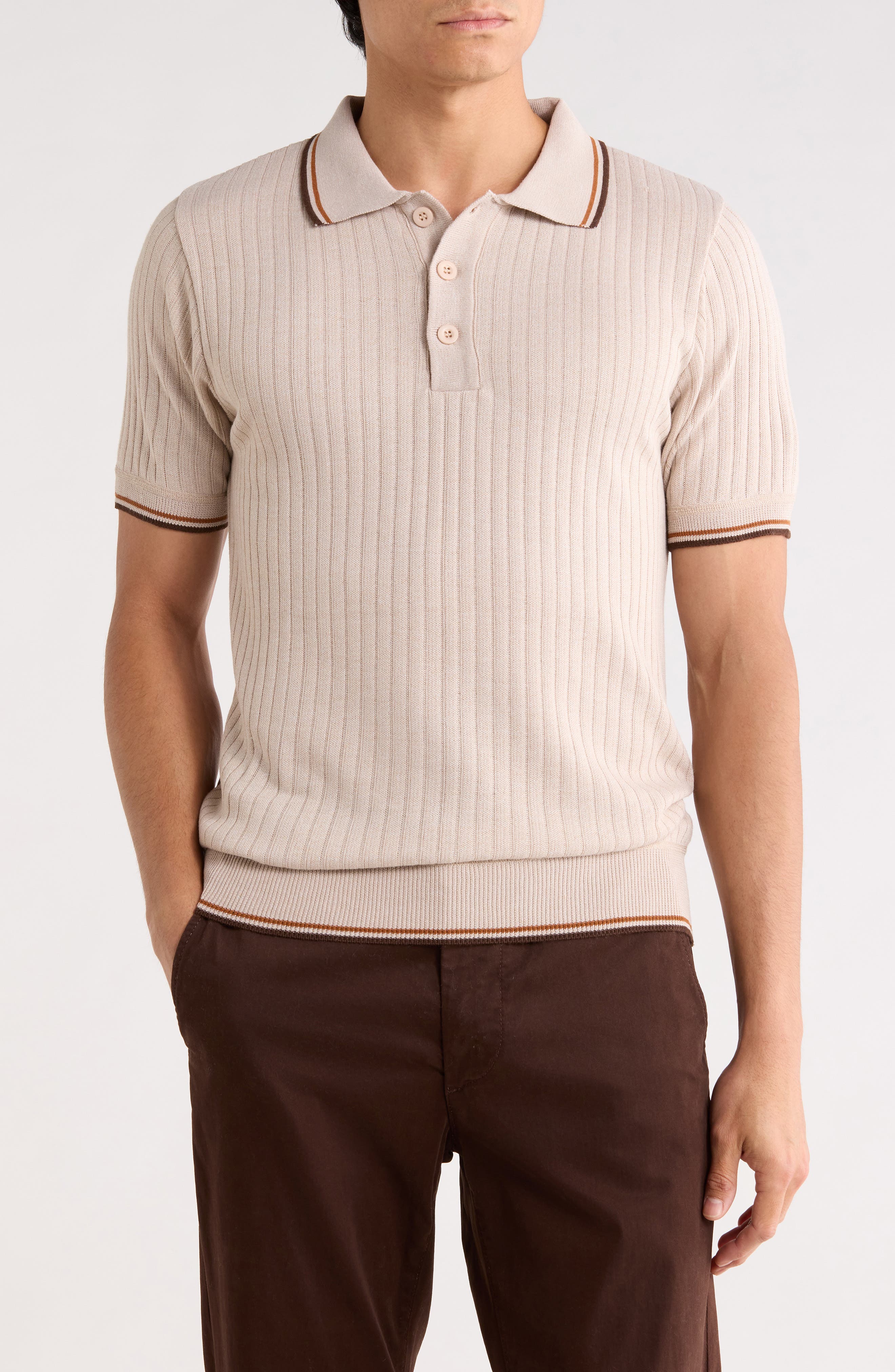 Knit Polo Sweater - image 3