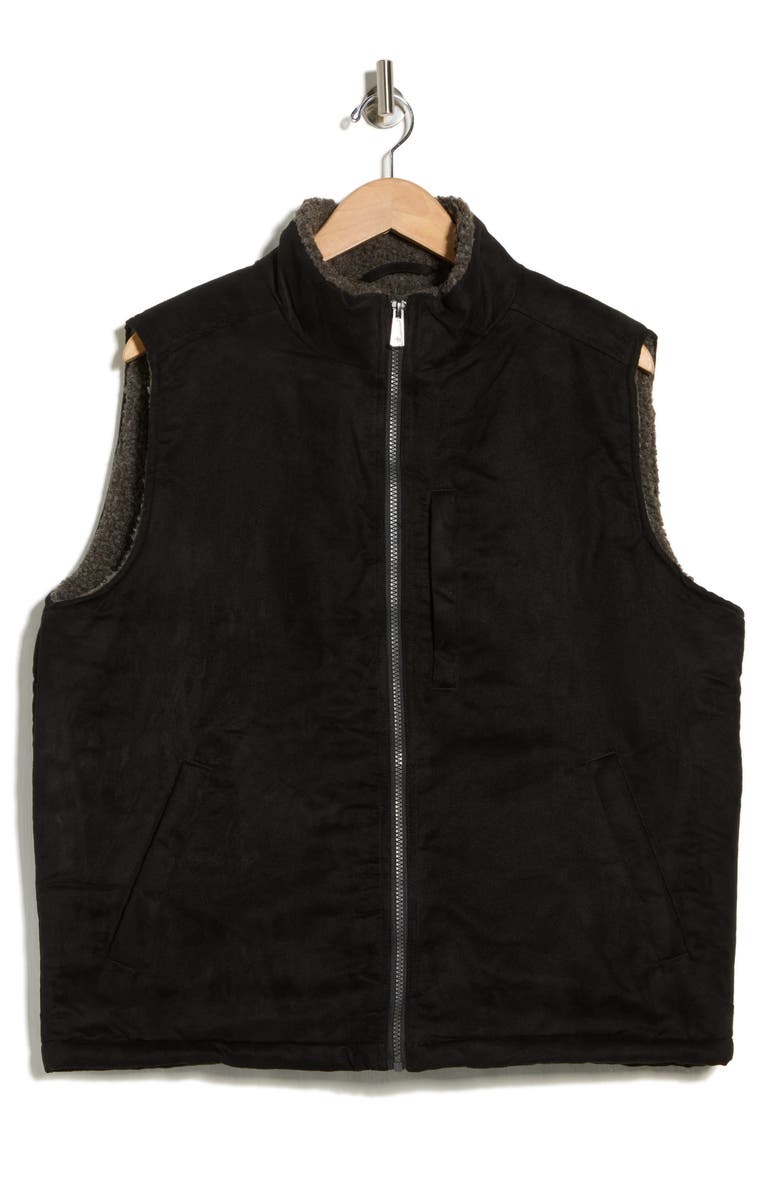 Rainforest Edgewood Fleece Lined Faux Suede Vest, Alternate, color,
