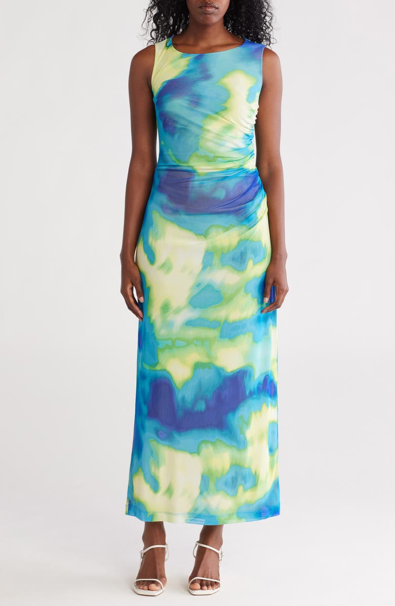 Calvin Klein Sleeveless Mesh Dress, Main, color, 