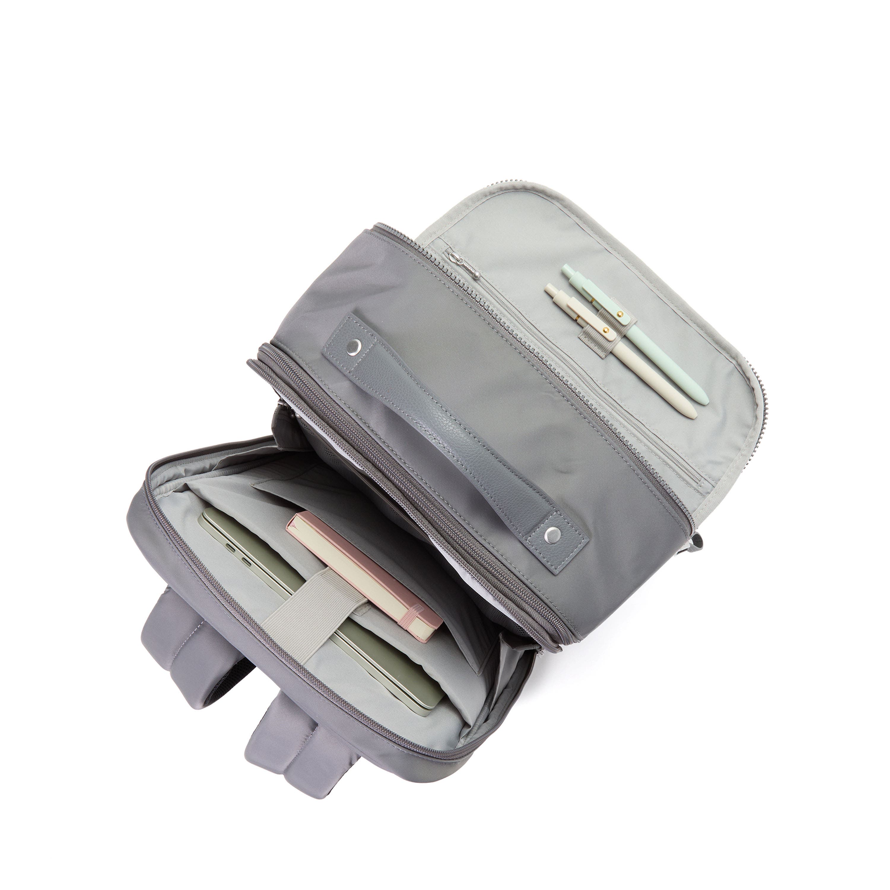 Tribeca Expandable Laptop Backpack, Alternate, color, Opal Grey Twill
