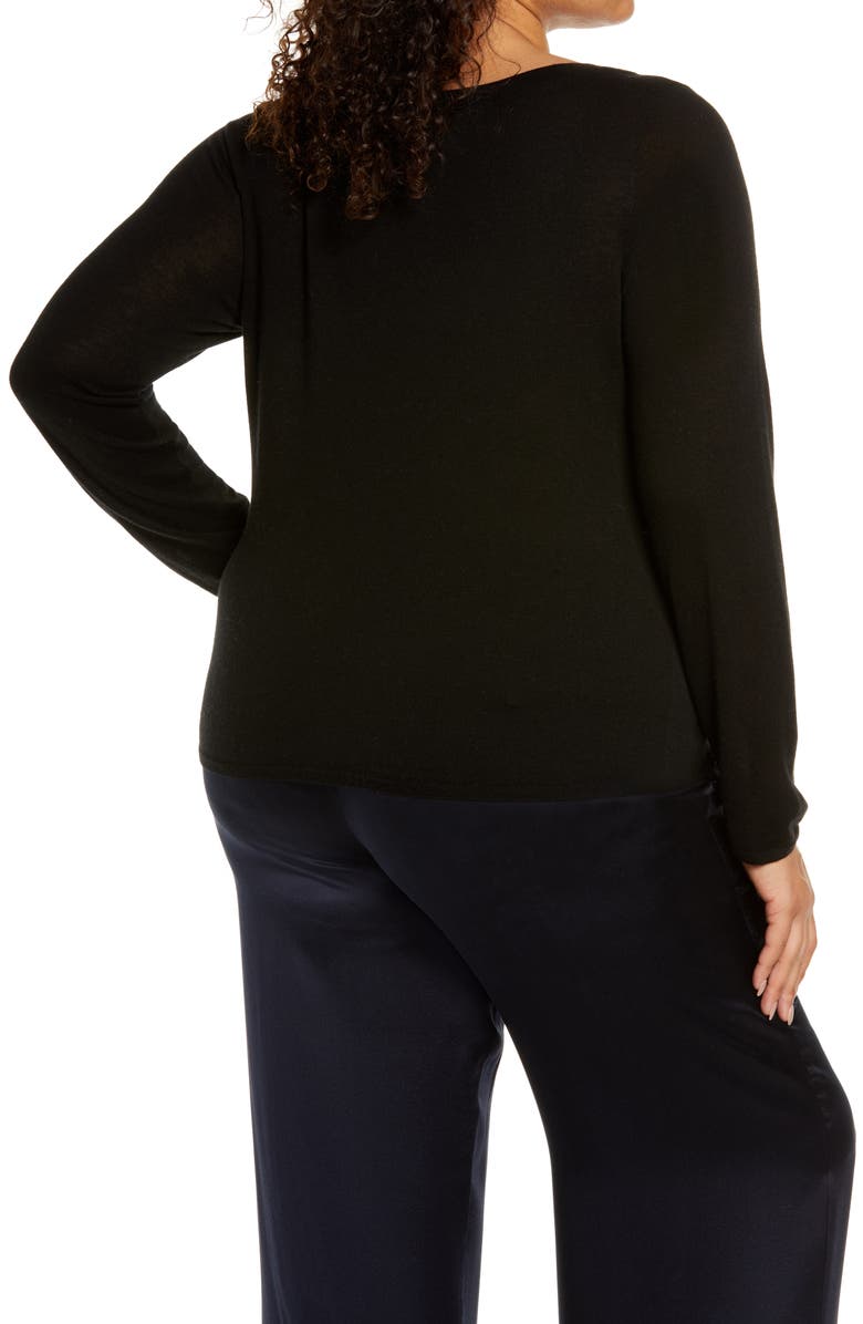 Vince Ballet Neck Wool & Cashmere Blend Sweater, Alternate, color,